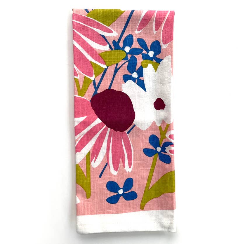 Echinacea Tea Towel