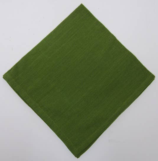 Napkins Woven Homespun Solid Green Grass