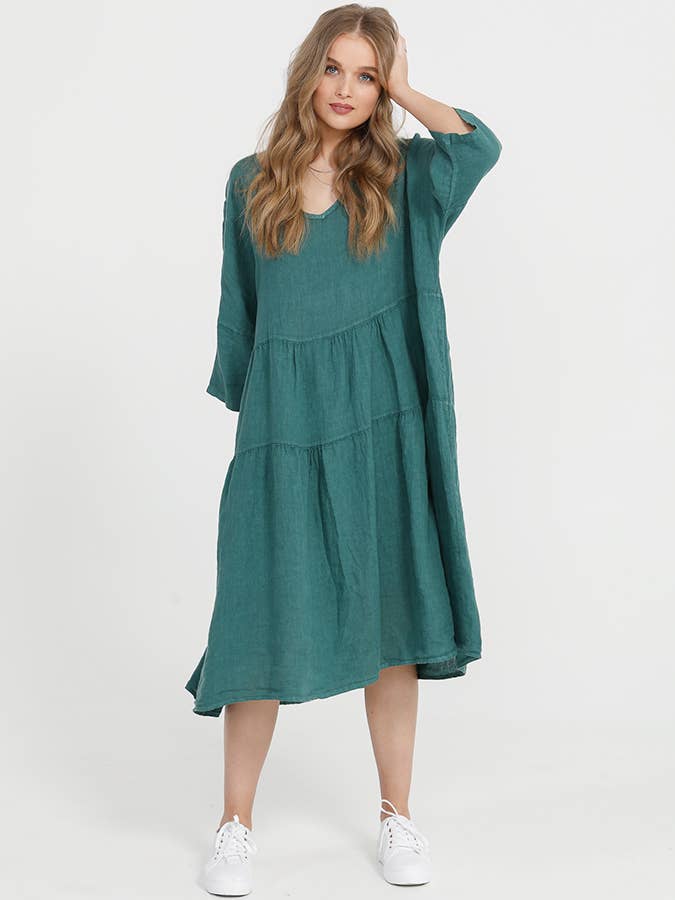 WOMEN - STELLA LINEN DRESS