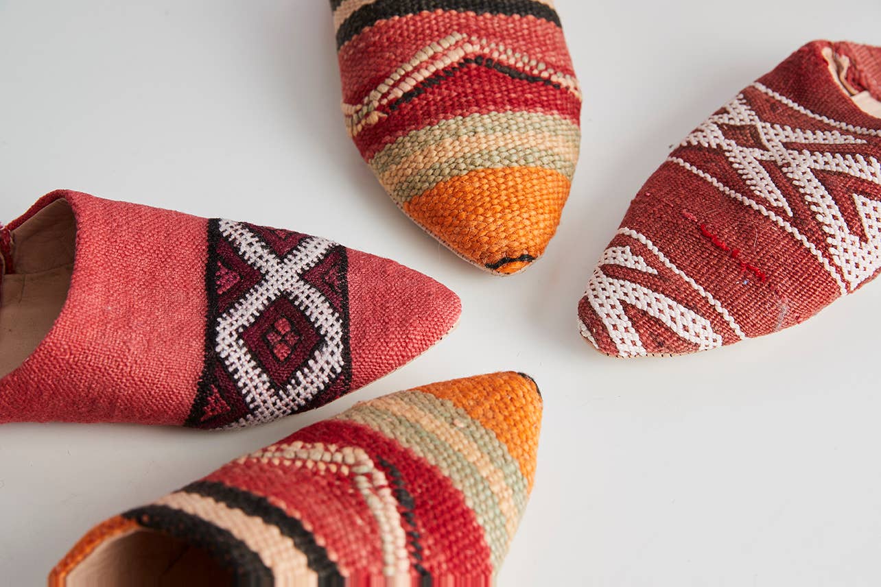 Moroccan Kilim Slippers