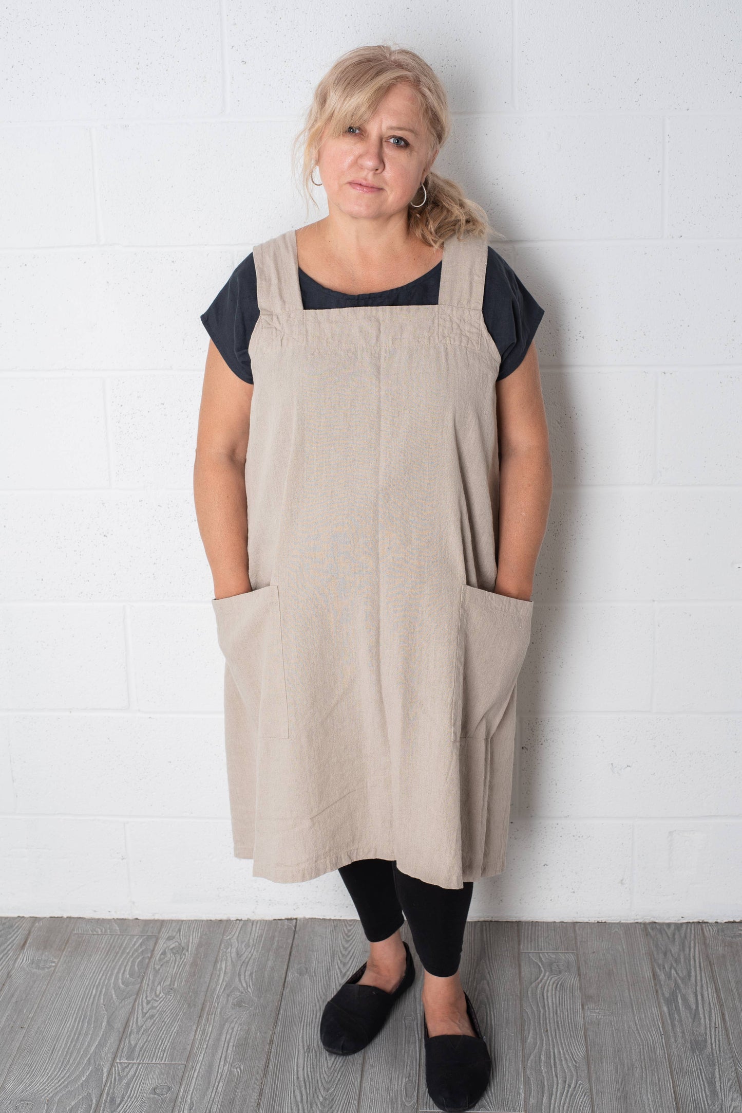 Linen Pinafore ( Japanese Apron)