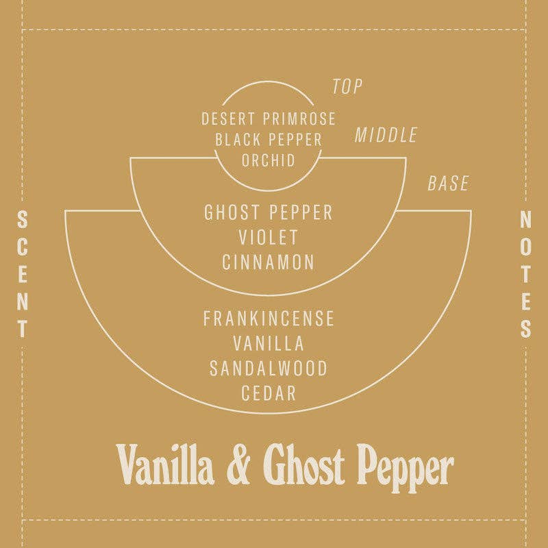 *LIMITED* Vanilla & Ghost Pepper – 7.2 oz Standard Candle