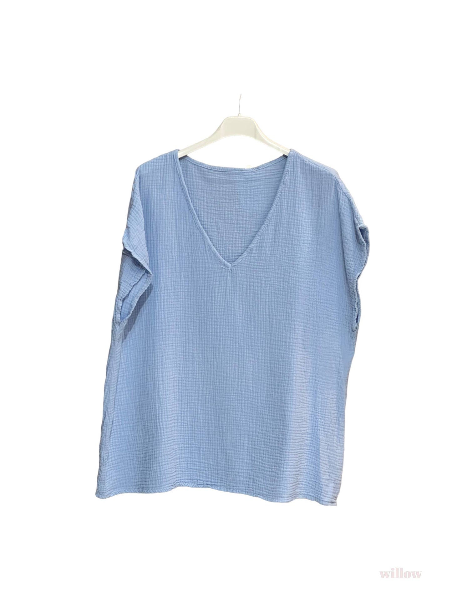 #5237 cotton gauze T-shirt