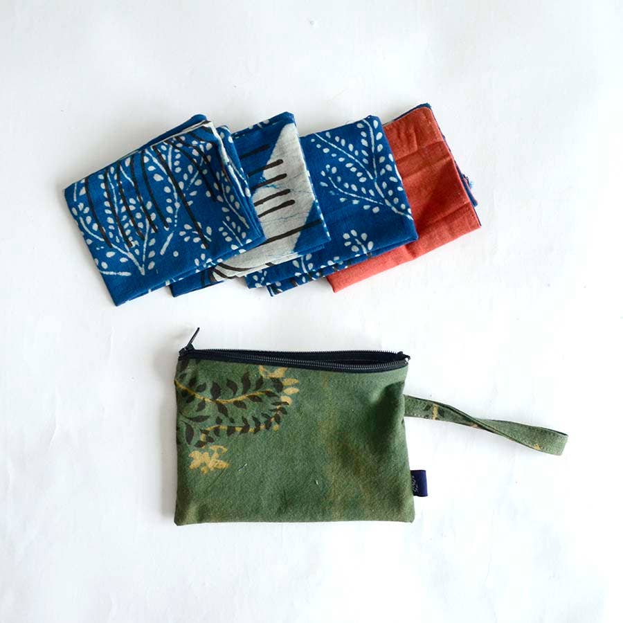 Hankies Zero Waste Cloth Handkerchief - Tissues in a Pouch