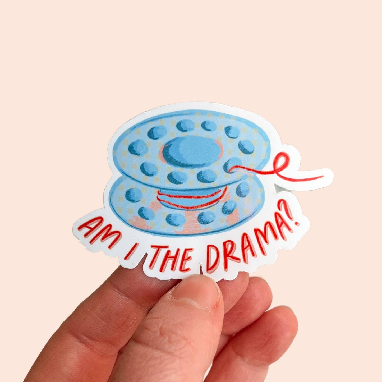 Am I The Drama Vinyl Stickers, Sewing Sticker, Quilt Sticker