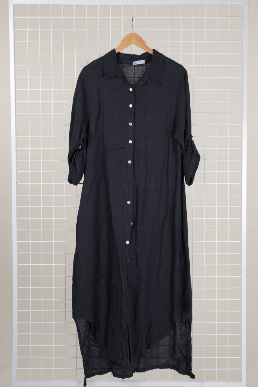 68036 100% LINEN long shirt