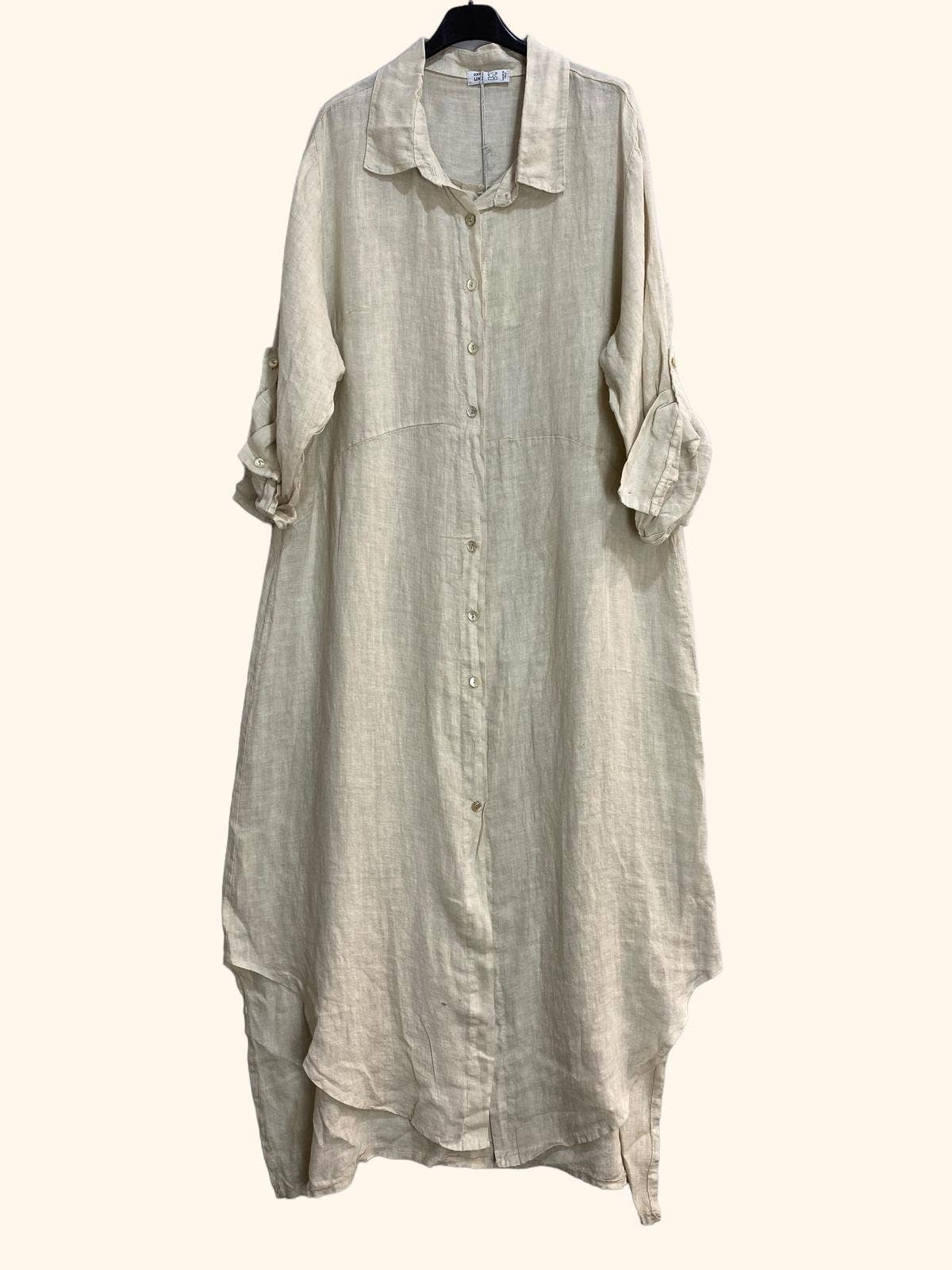 68036 100% LINEN long shirt