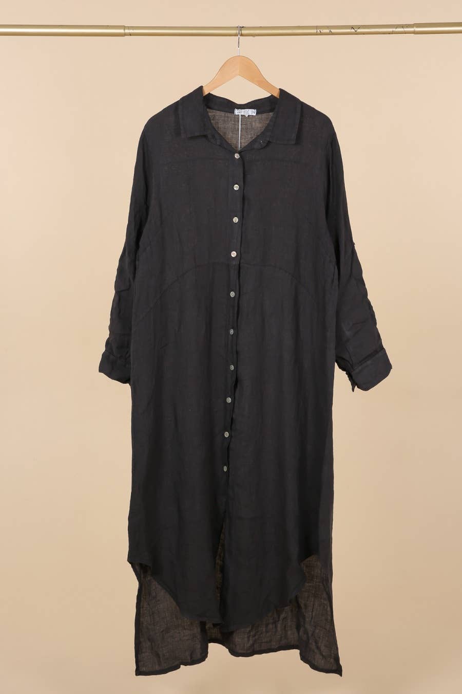 68036 100% LINEN long shirt