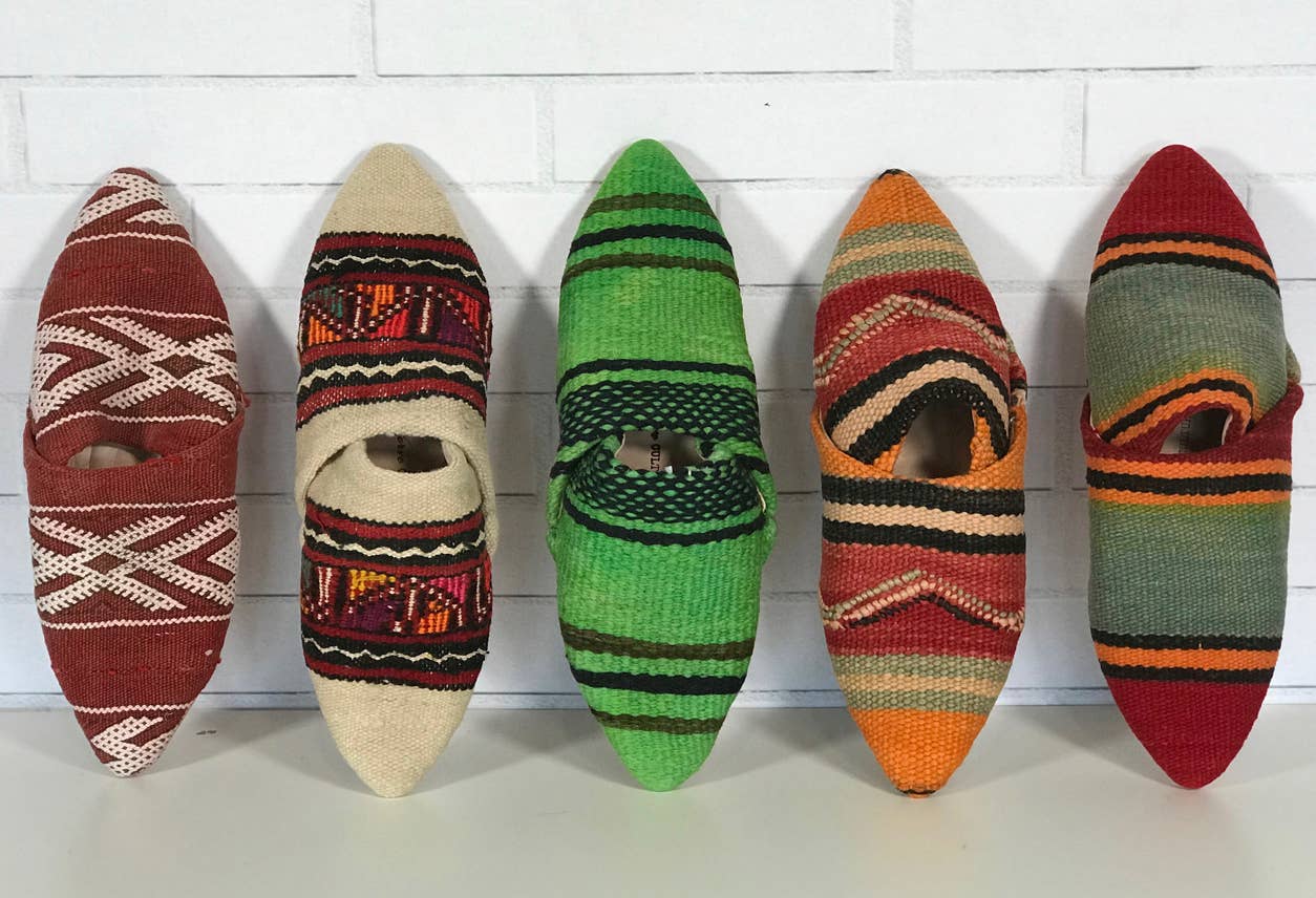 Moroccan Kilim Slippers