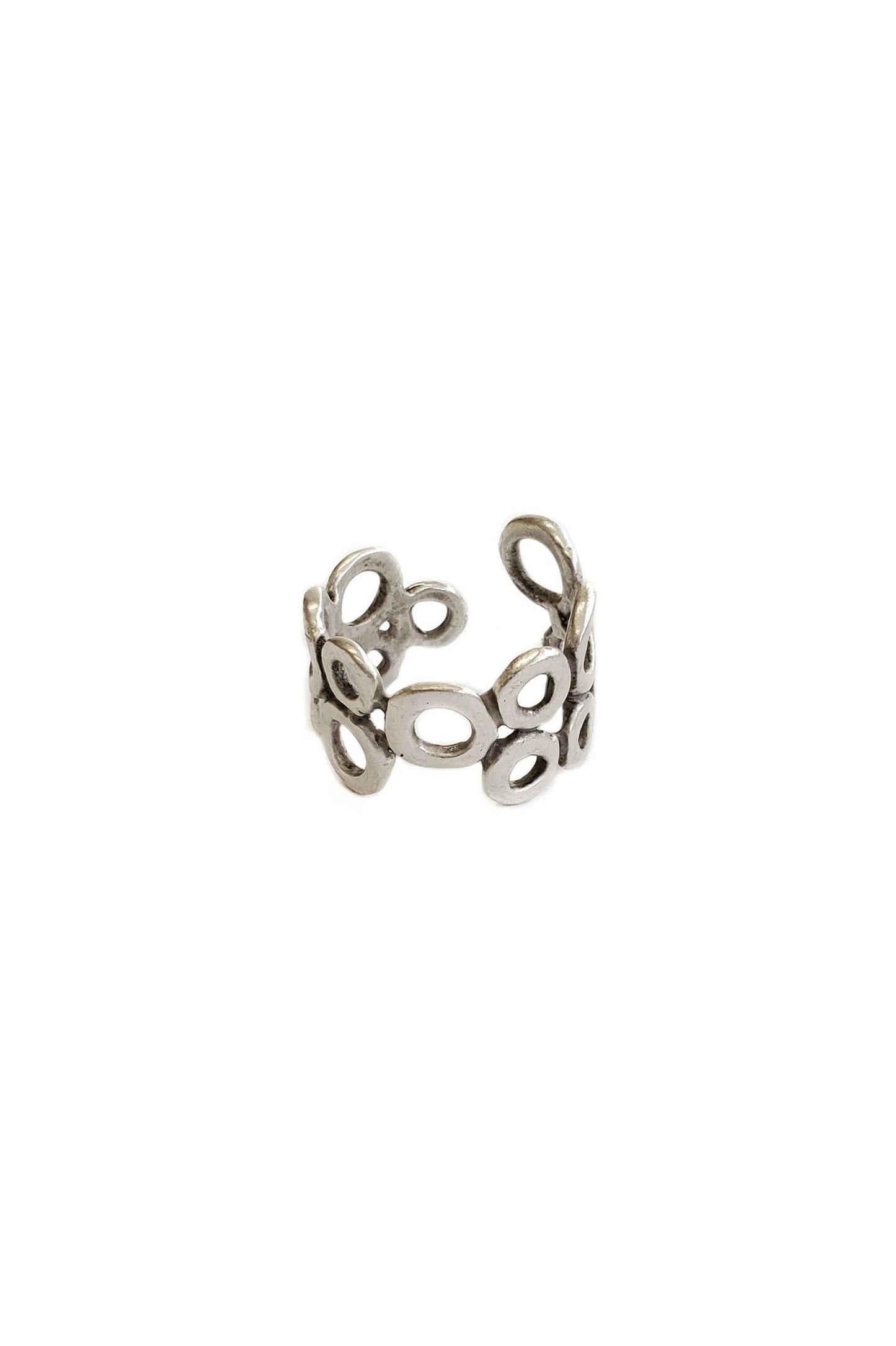 Handmade Brass Ring In Silver Plated - ZRC-037