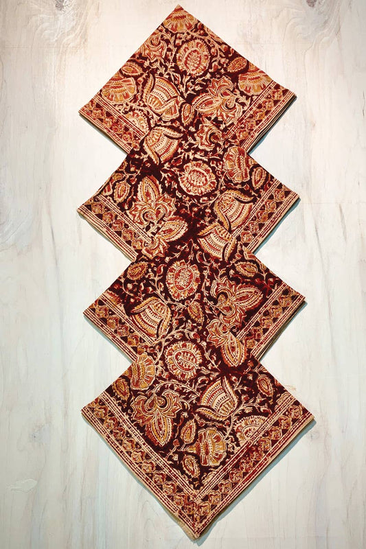 Terracotta Kalamkari Napkin