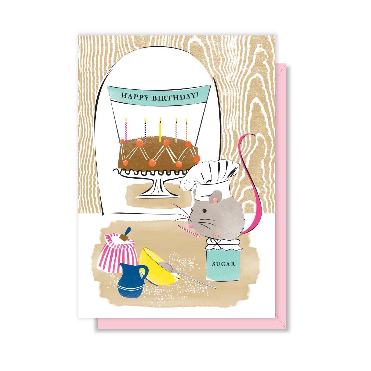 Baker Mouse Birthday Enclosure Card